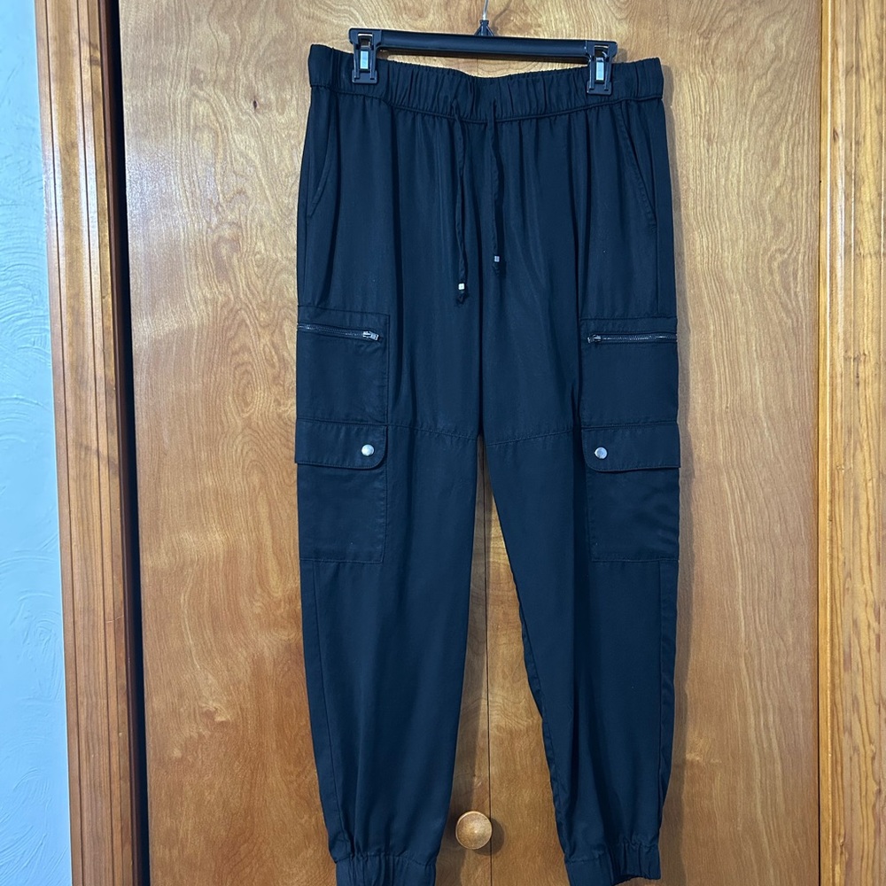 Banana Republic Black Cargo Jogger Pants